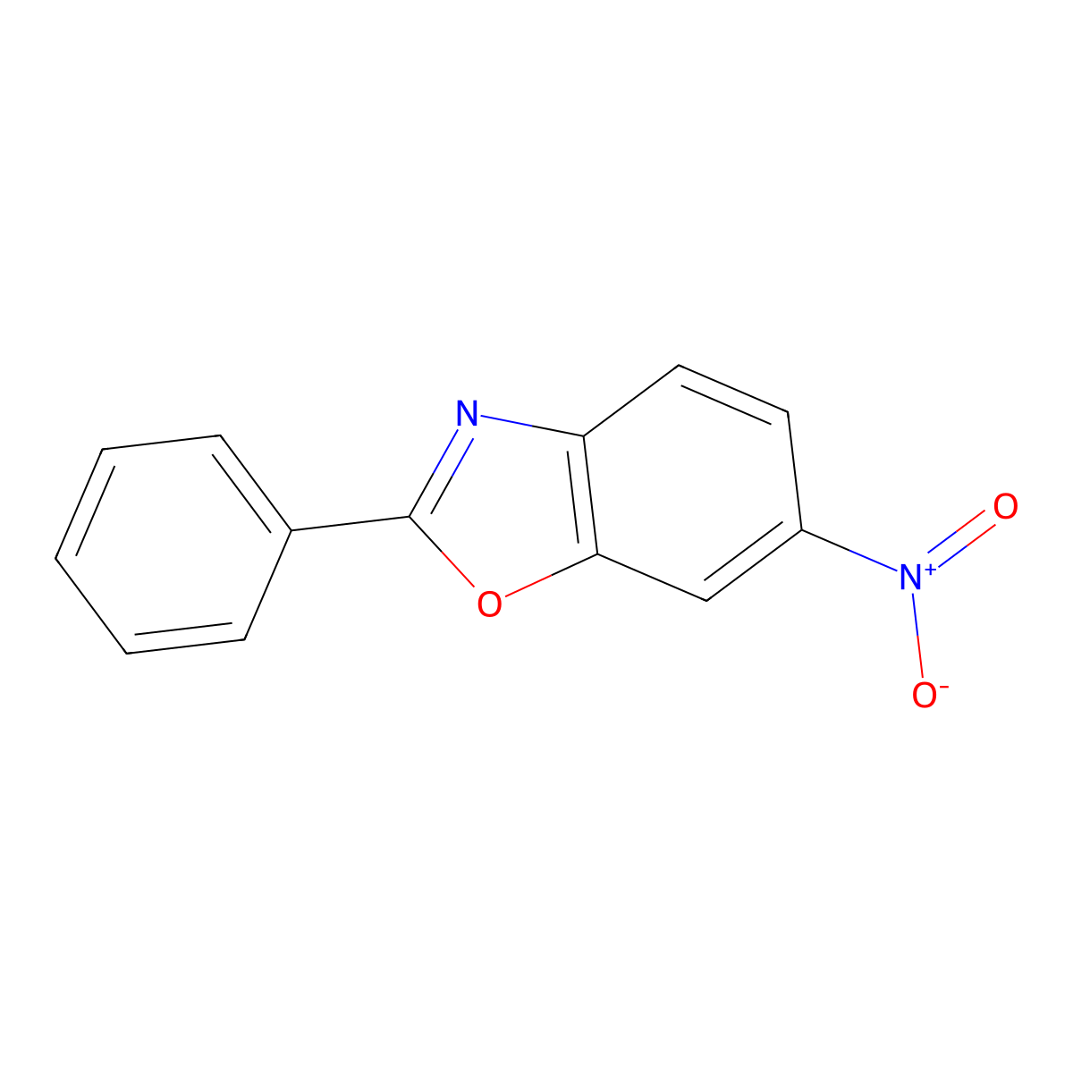6-Nitro-2-phenyl-1,3-benzoxazole molecular structure, CAS 3164-28-1