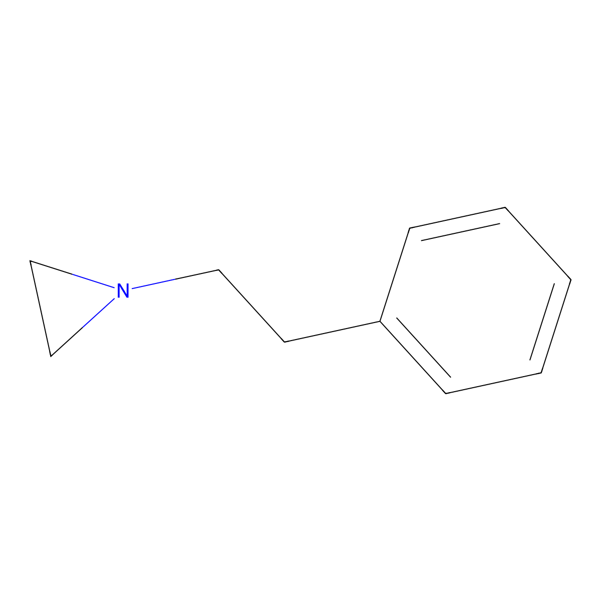 1-(2-Phenylethyl)aziridine molecular structure, CAS 3164-46-3
