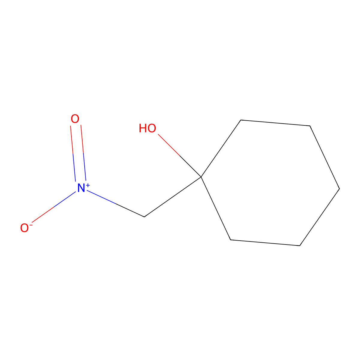1-(Nitromethyl)cyclohexanol molecular structure, CAS 3164-73-6