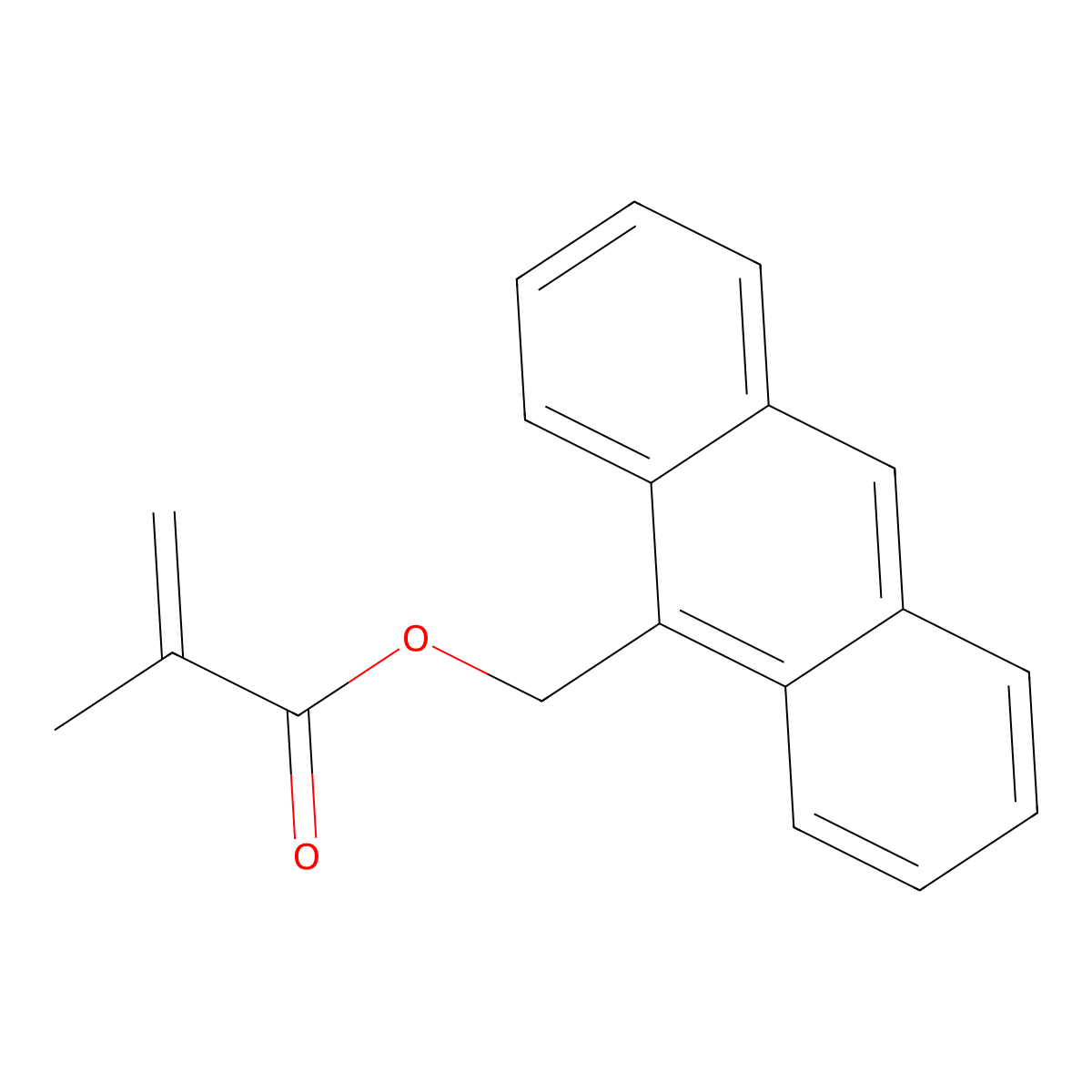 9-Anthrylmethyl methacrylate molecular structure, CAS 31645-35-9