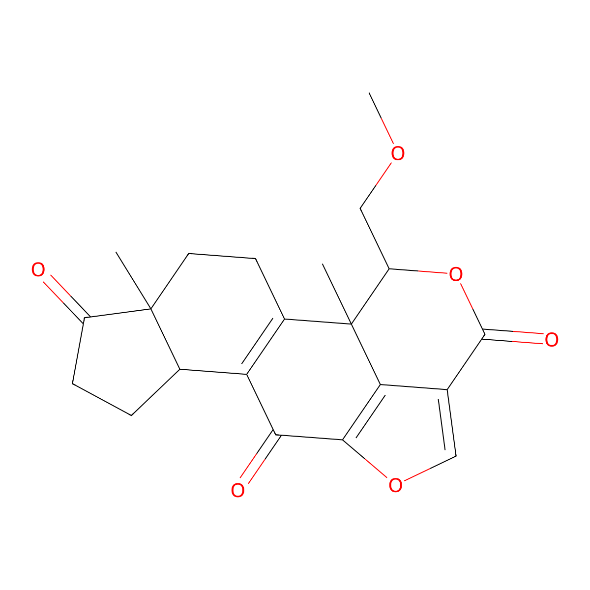 11-Deacetoxywortmannin molecular structure, CAS 31652-69-4