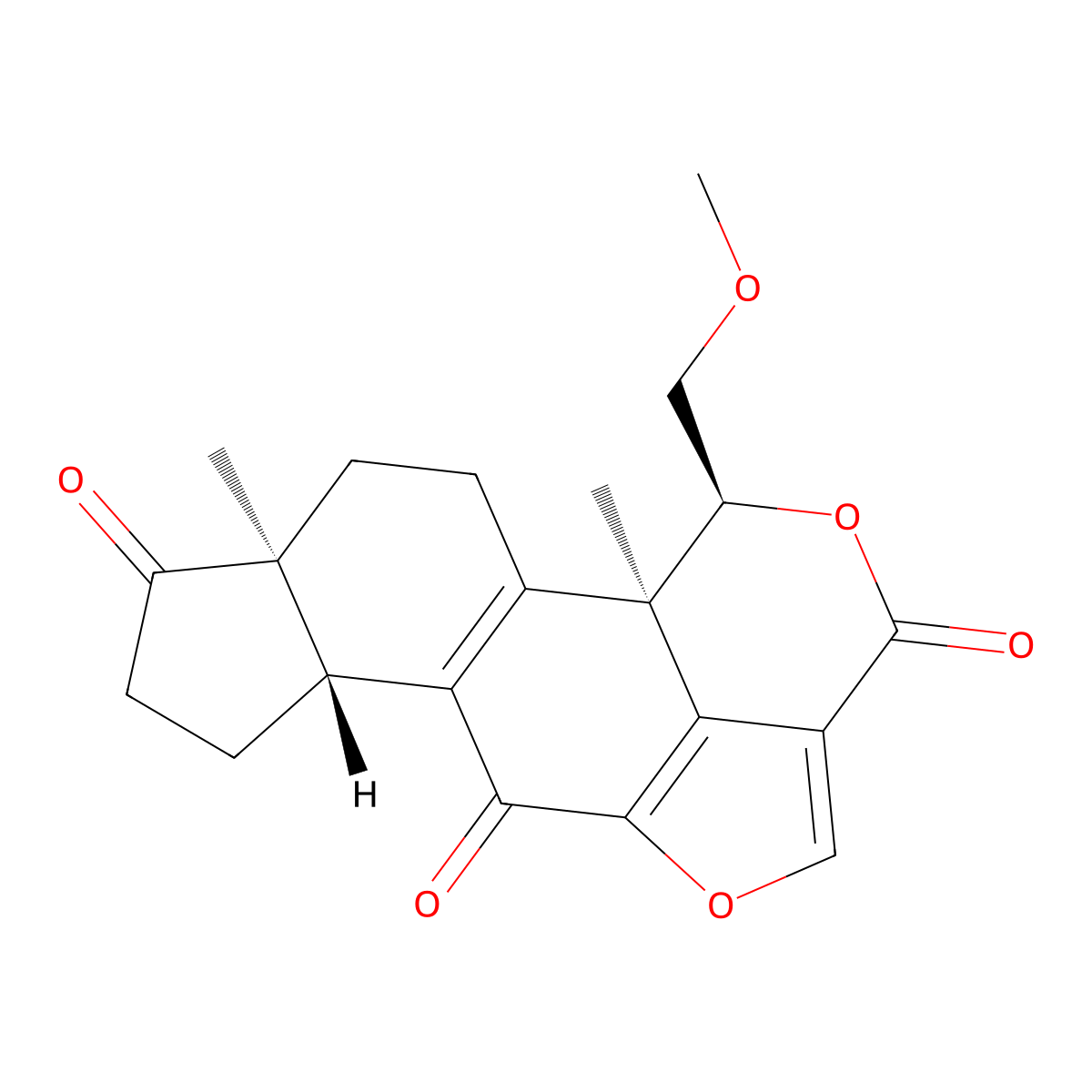 11-Deacetoxywortmannin molecular structure, CAS 31652-69-4