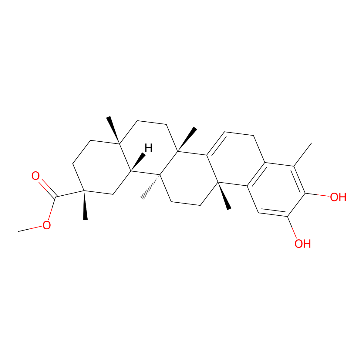 Pristimerol molecular structure, CAS 31654-72-5