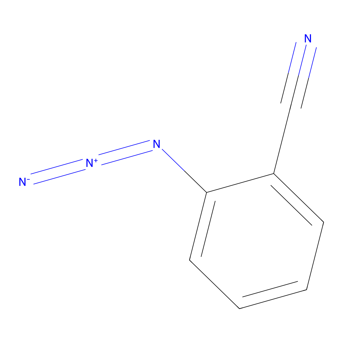 2-Azidobenzonitrile molecular structure, CAS 31656-77-6