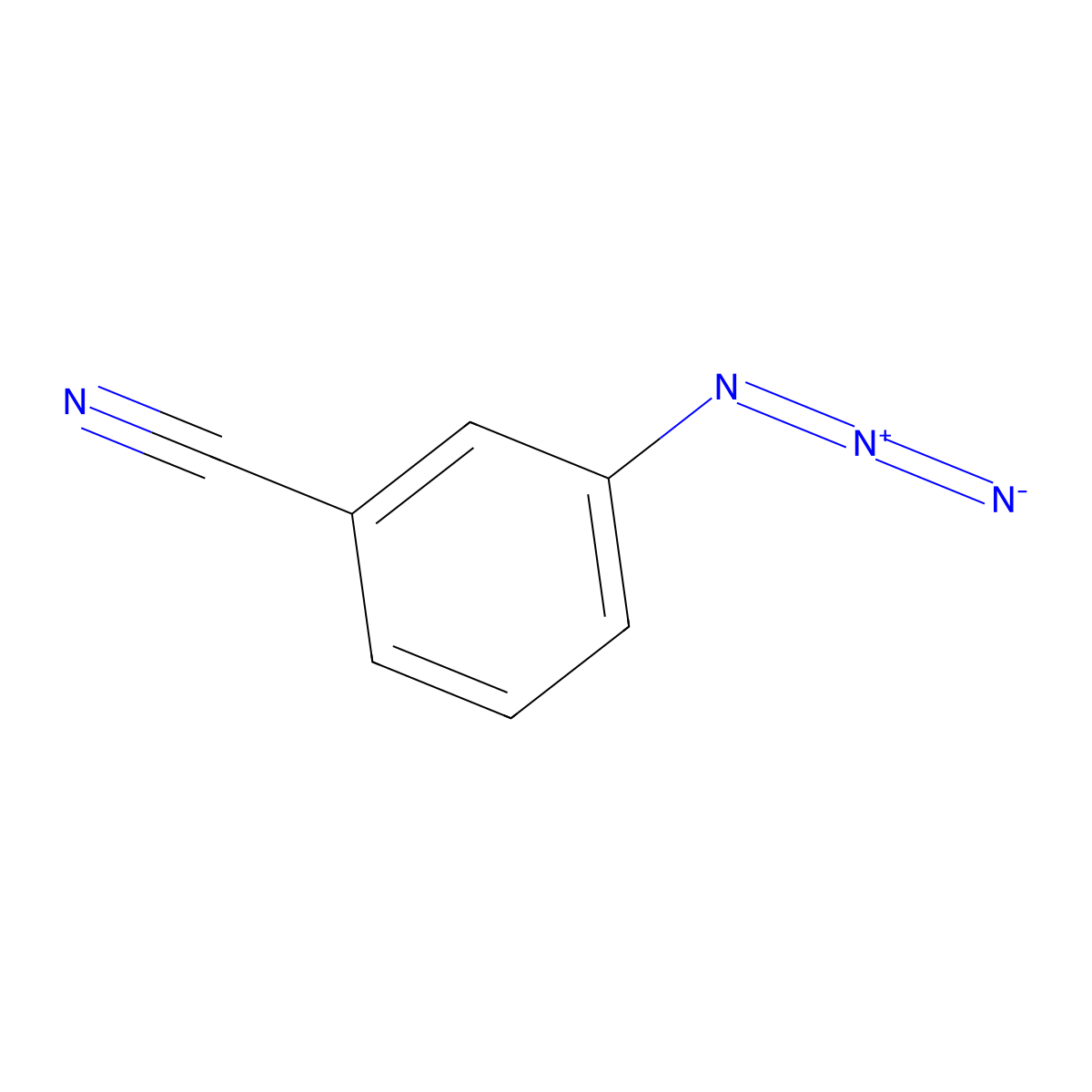 3-Azidobenzonitrile molecular structure, CAS 31656-78-7