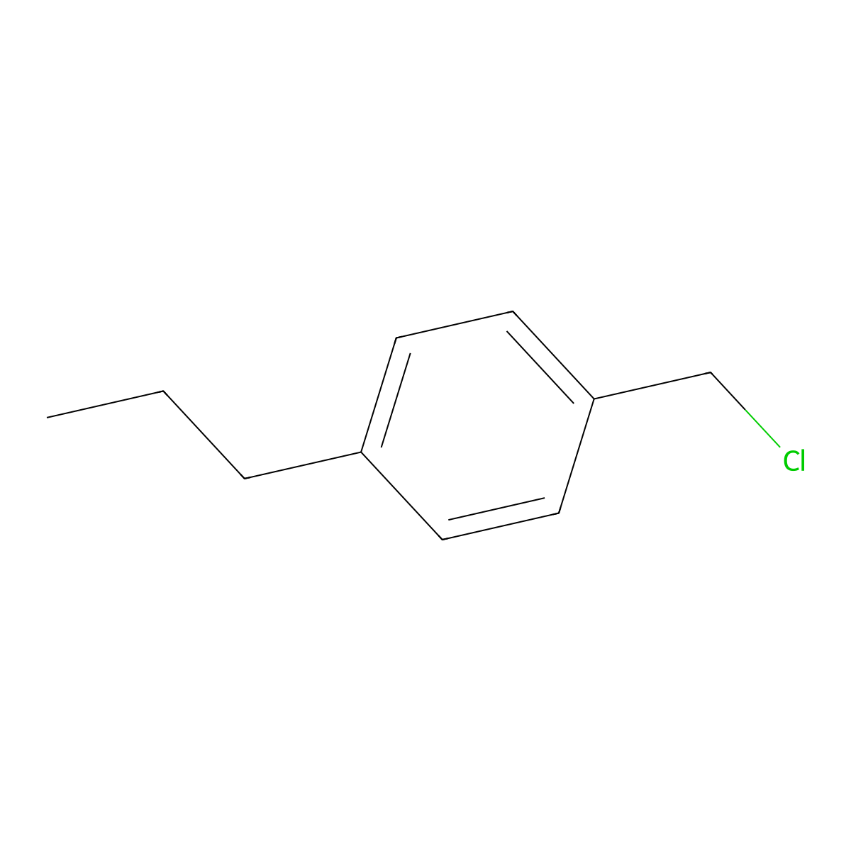 1-(Chloromethyl)-4-propylbenzene molecular structure, CAS 3166-97-0