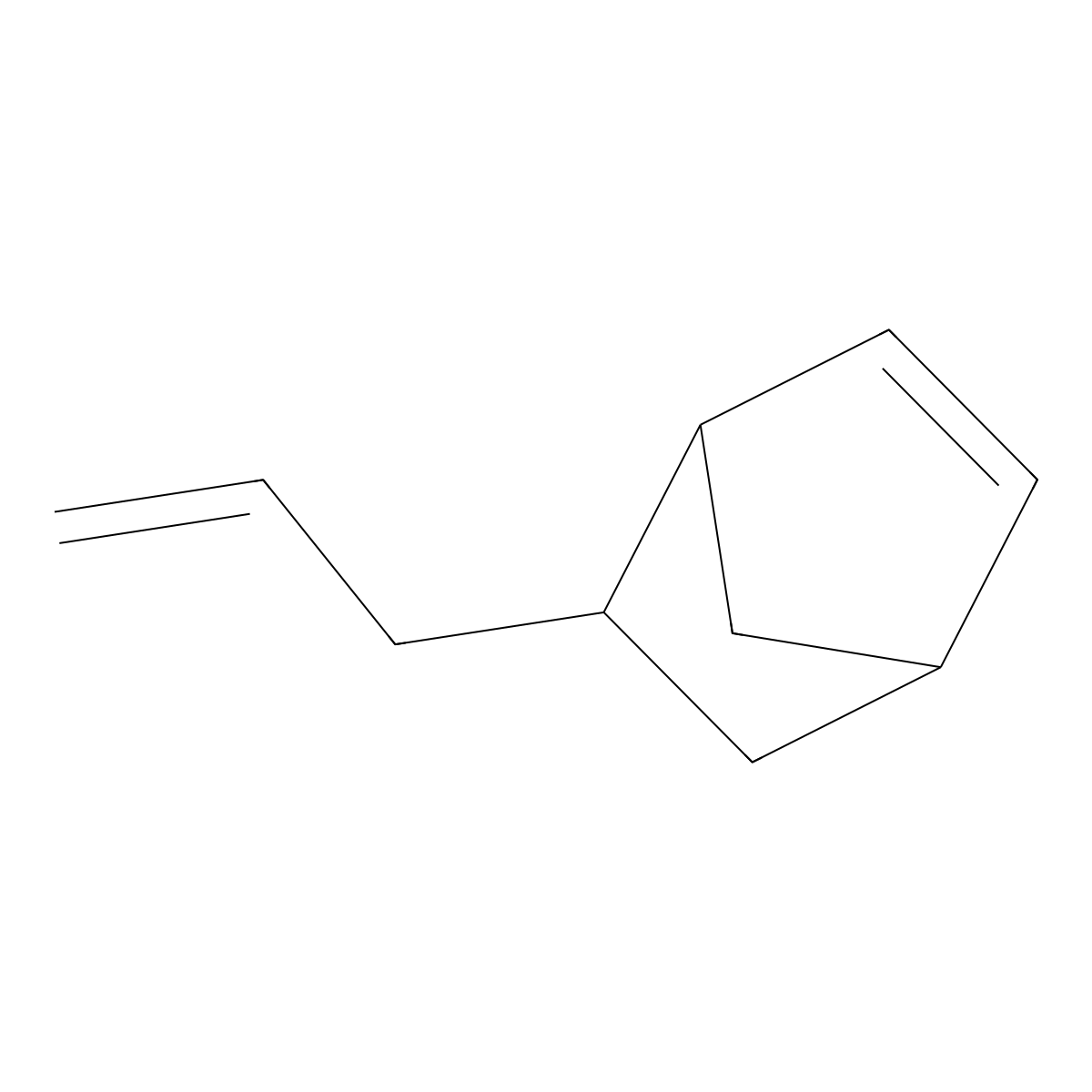 5-Allyl-2-norbornene molecular structure, CAS 31663-53-3