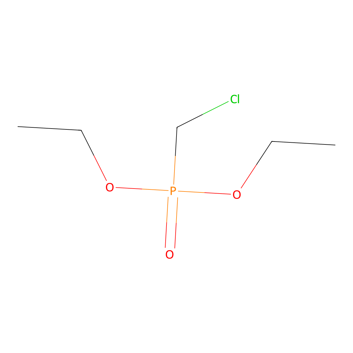 Phosphonic acid, P-(chloromethyl)-, diethyl ester molecular structure, CAS 3167-63-3