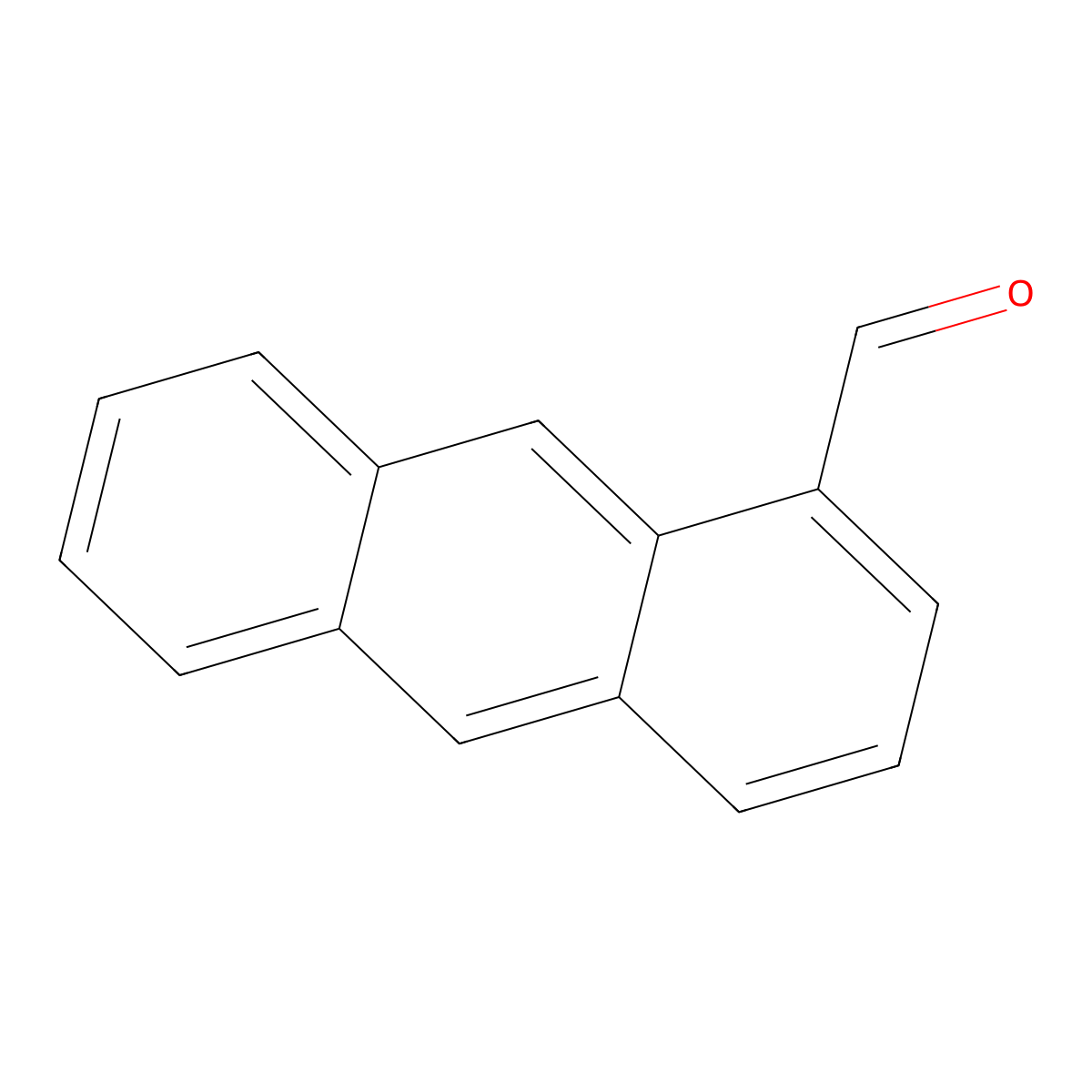 Anthracenecarboxaldehyde molecular structure, CAS 31671-77-9