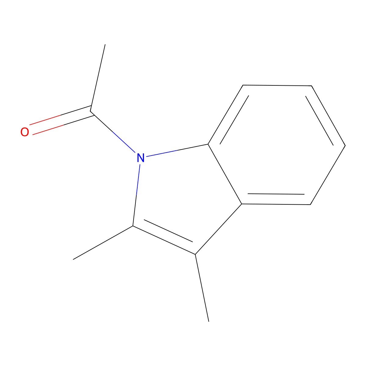 N-Acetyl-2,3-dimethyl-indole molecular structure, CAS 31676-43-4