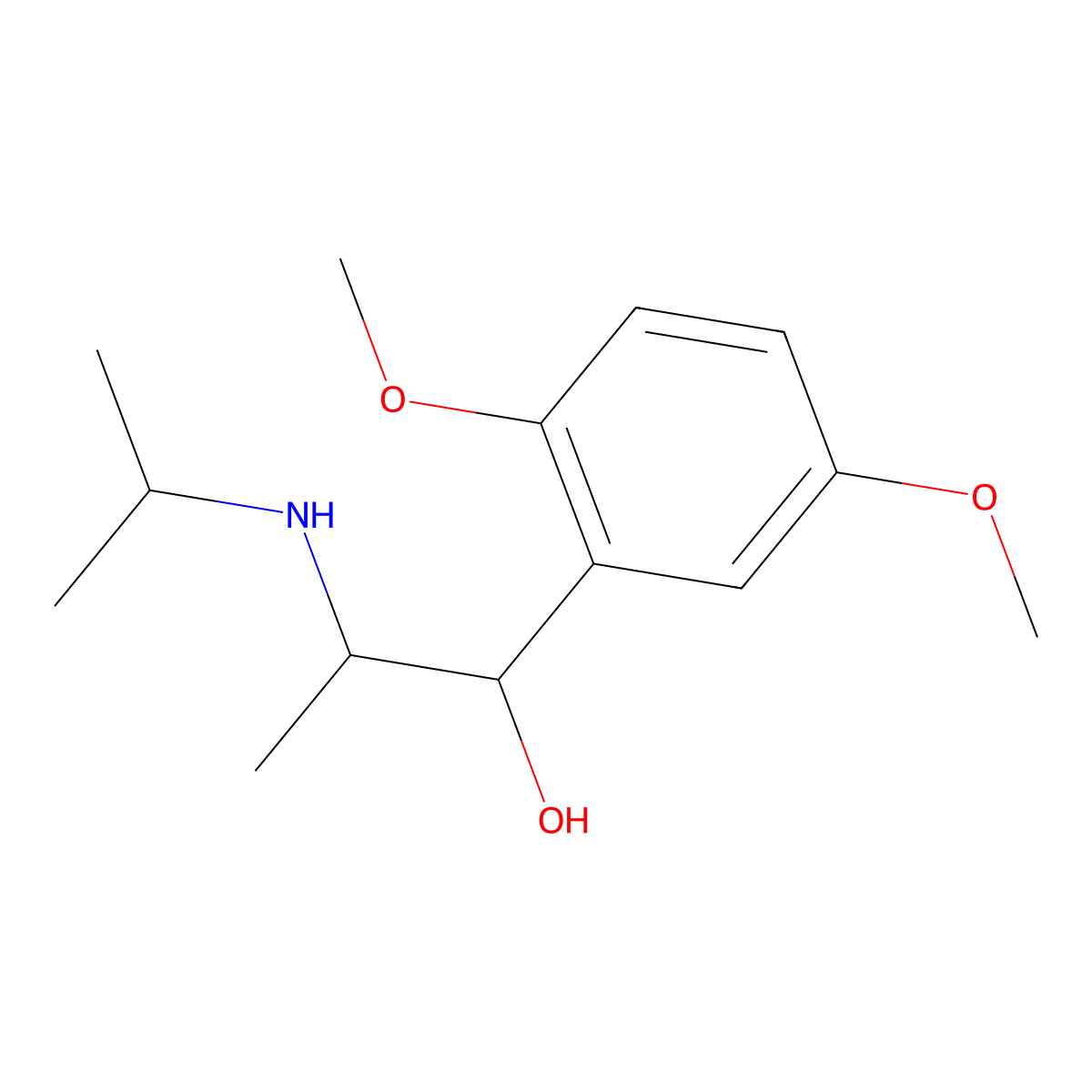 Isopropylmethoxamine molecular structure, CAS 31677-60-8