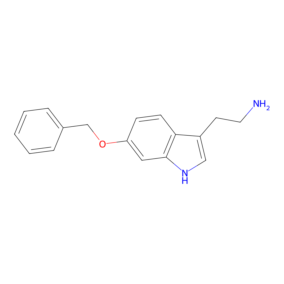 6-Benzyloxytryptamine molecular structure, CAS 31677-74-4