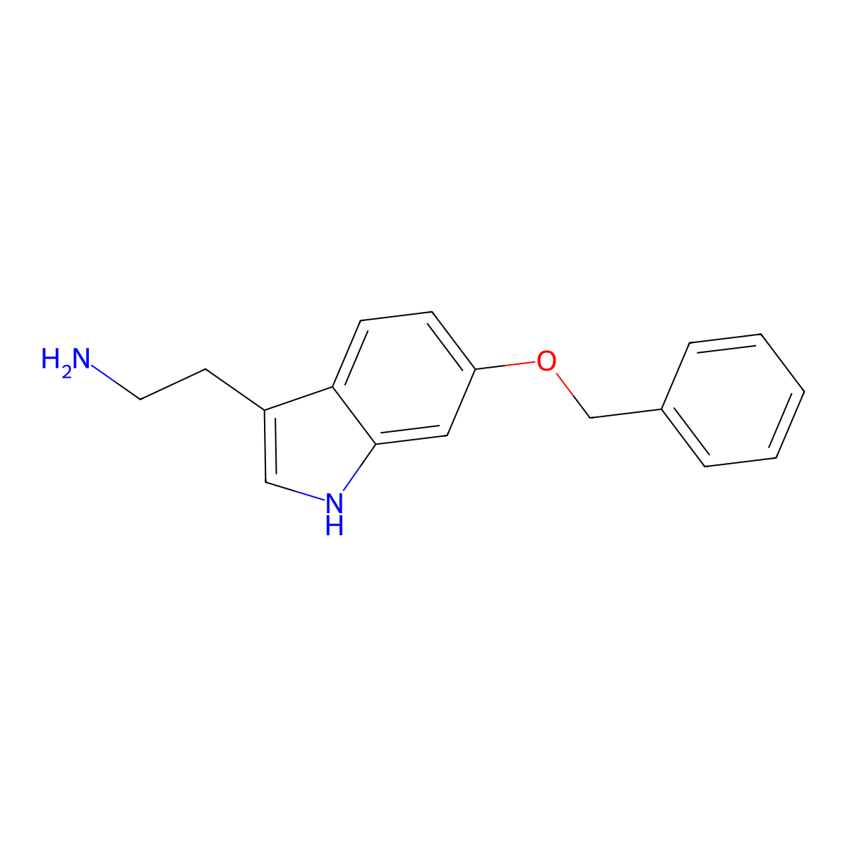 6-Benzyloxytryptamine molecular structure, CAS 31677-74-4