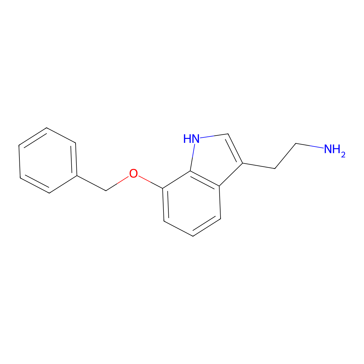 7-Benzyloxytryptamine molecular structure, CAS 31677-75-5