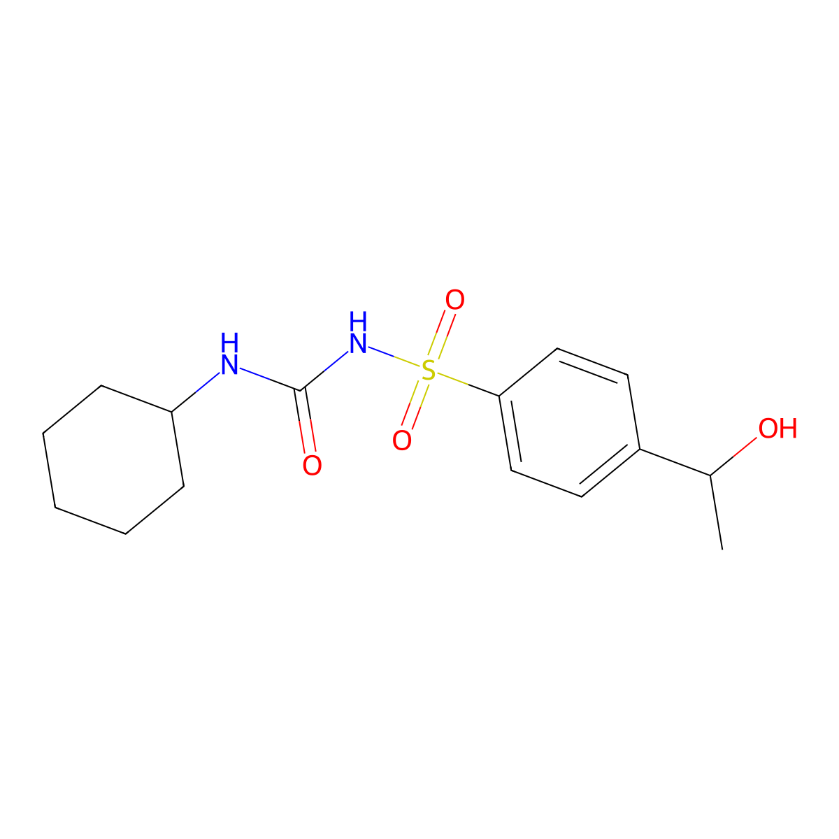 Hydroxyhexamide molecular structure, CAS 3168-01-2