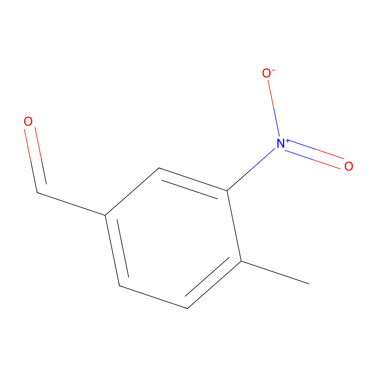 3-Nitro-p-tolualdehyde molecular structure, CAS 31680-07-6