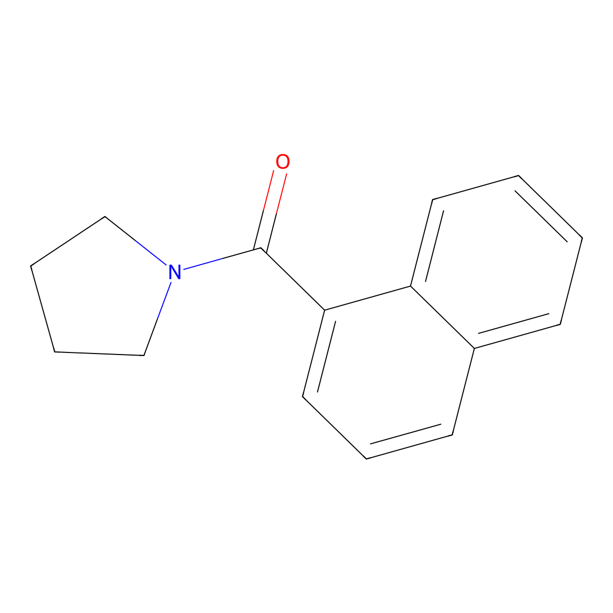 Naphthalen-1-yl(pyrrolidin-1-yl)methanone molecular structure, CAS 316804-80-5