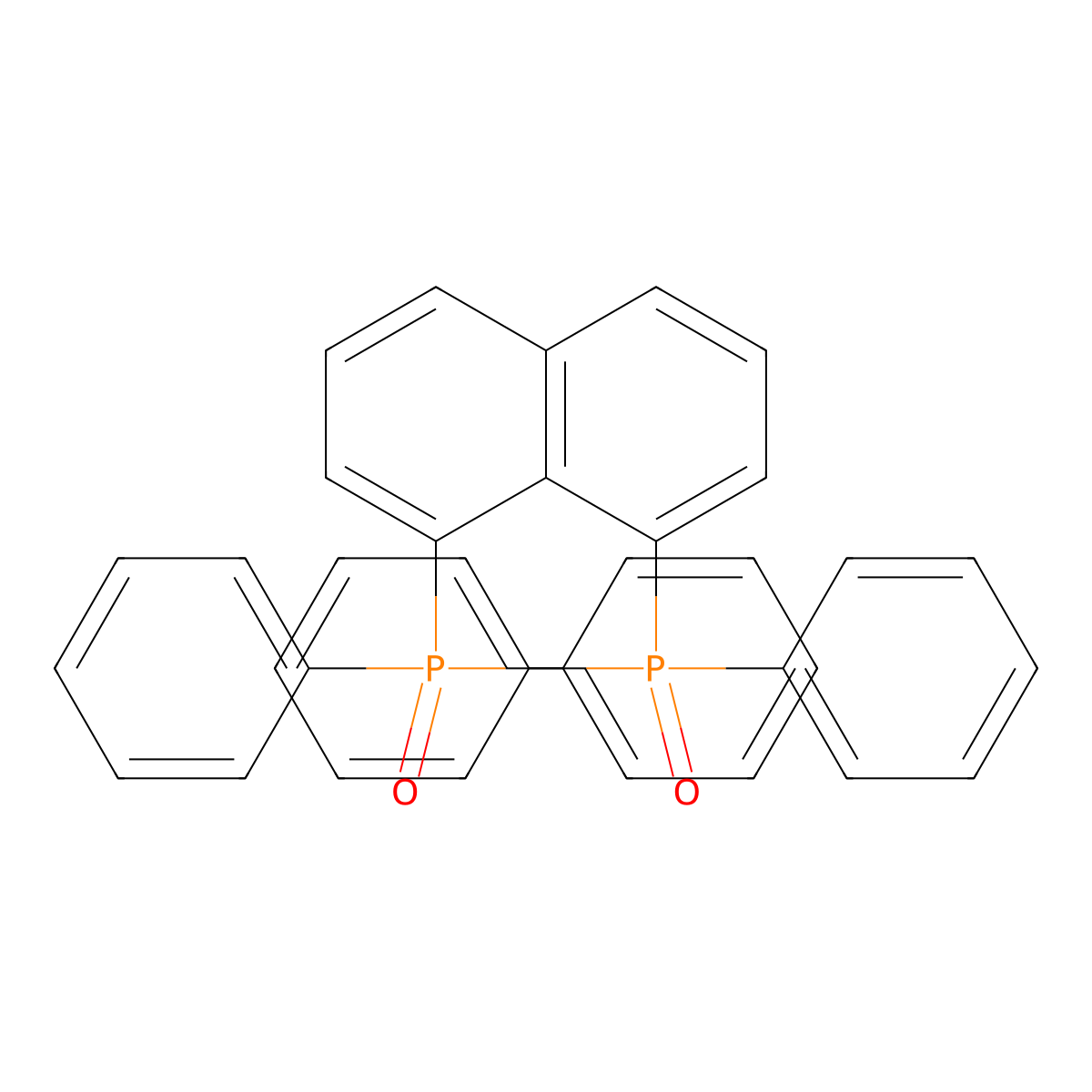 1,8-Bis(diphenylphosphinyl)naphthalene molecular structure, CAS 316808-41-0