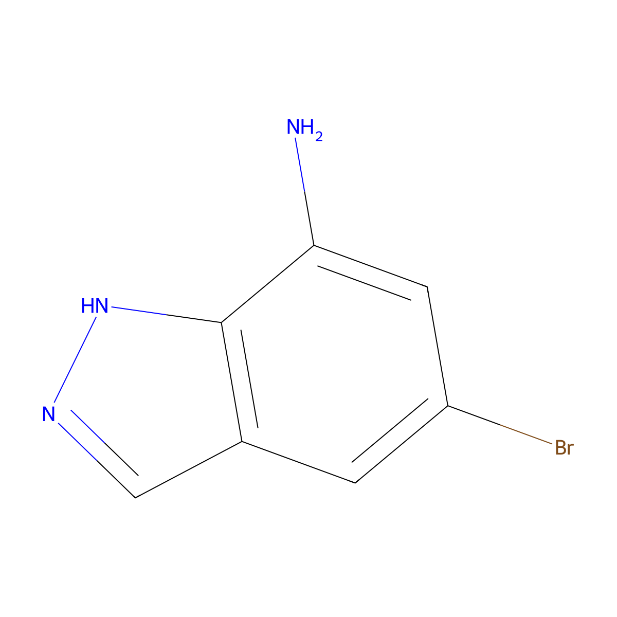 5-Bromo-1H-indazol-7-amine molecular structure, CAS 316810-86-3