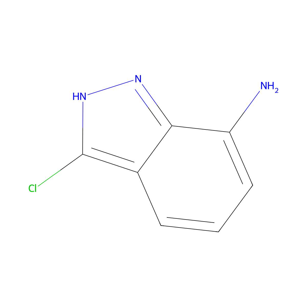 3-Chloro-1H-indazol-7-amine molecular structure, CAS 316810-88-5