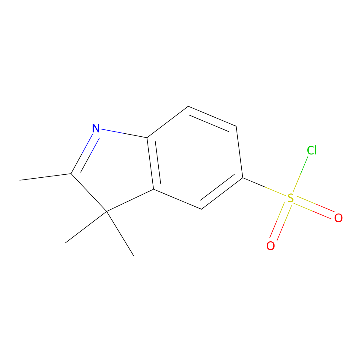 2,3,3-trimethyl-3H-indole-5-sulfonyl chloride molecular structure, CAS 316829-38-6