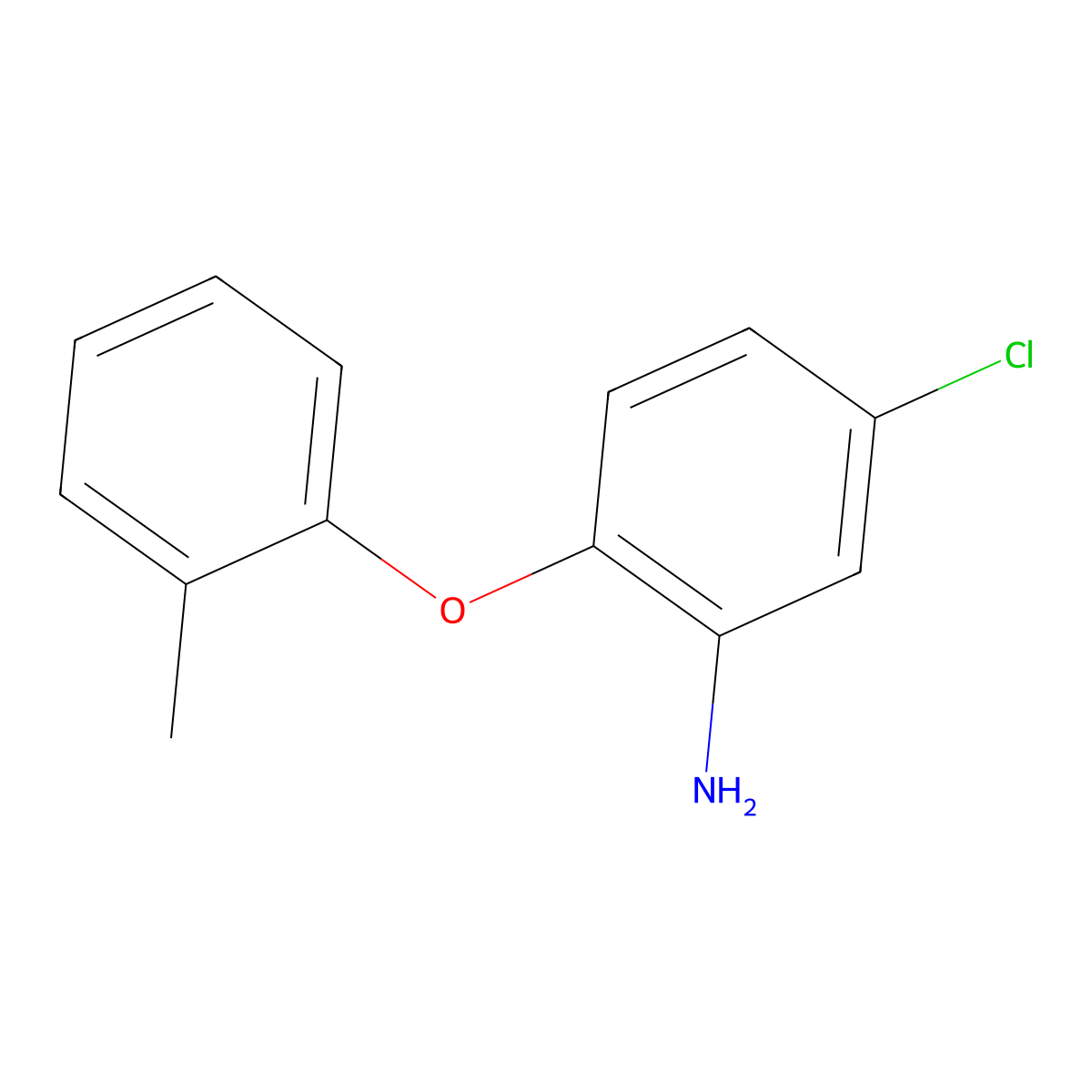 5-Chloro-2-(2-methylphenoxy)aniline molecular structure, CAS 3169-83-3