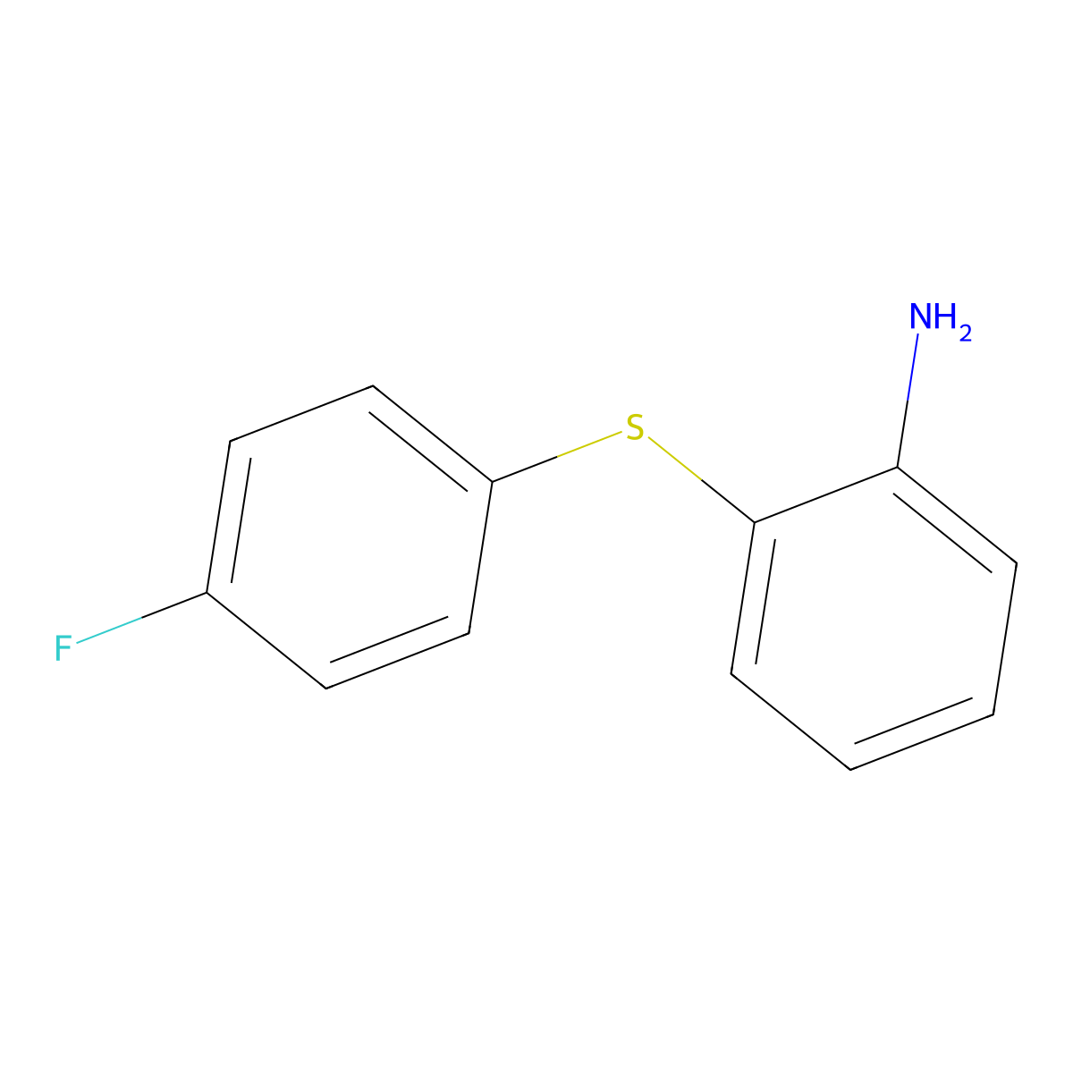 2-[(4-Fluorophenyl)sulfanyl]aniline molecular structure, CAS 3169-85-5