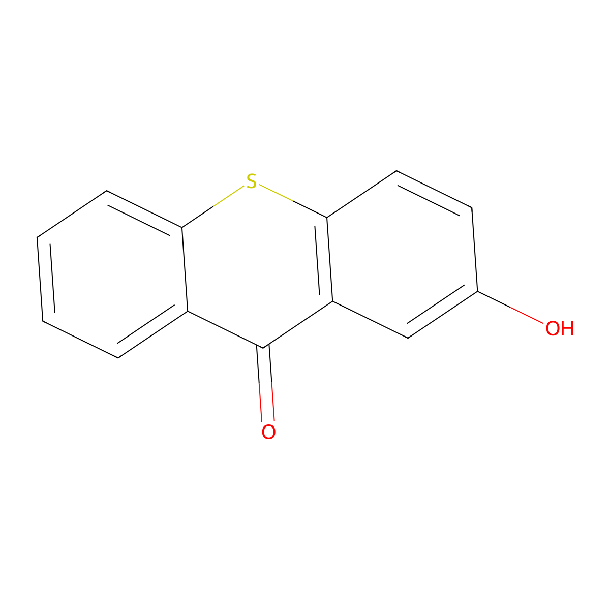 2-Hydroxy-9H-thioxanthen-9-one molecular structure, CAS 31696-67-0