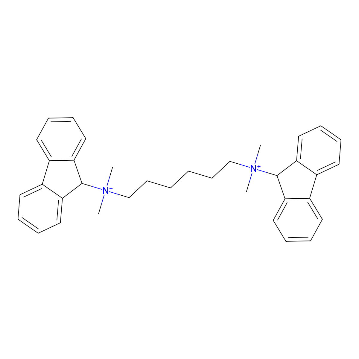 Hexafluorenium molecular structure, CAS 317-52-2