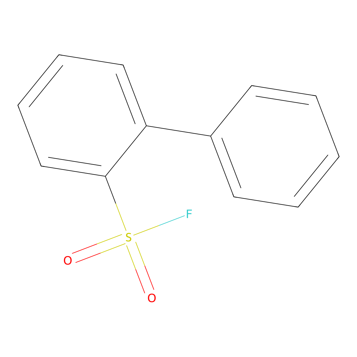 2-Phenylbenzene-1-sulfonyl fluoride molecular structure, CAS 317-53-3