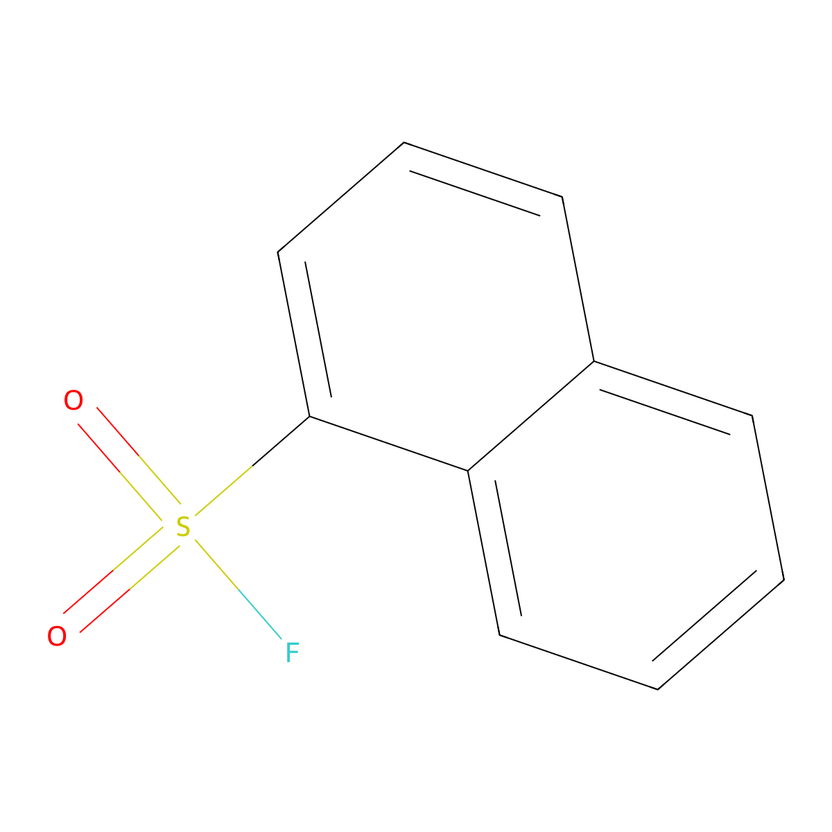 Naphthalene-1-sulfonyl fluoride molecular structure, CAS 317-55-5