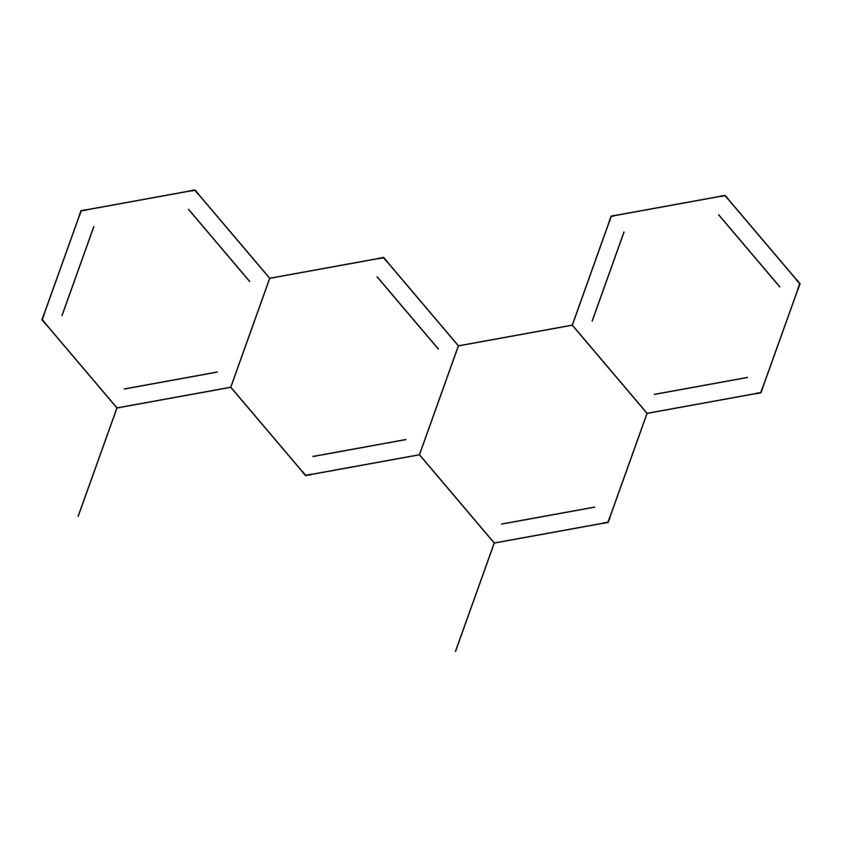 6,8-Dimethylbenz[a]anthracene molecular structure, CAS 317-64-6