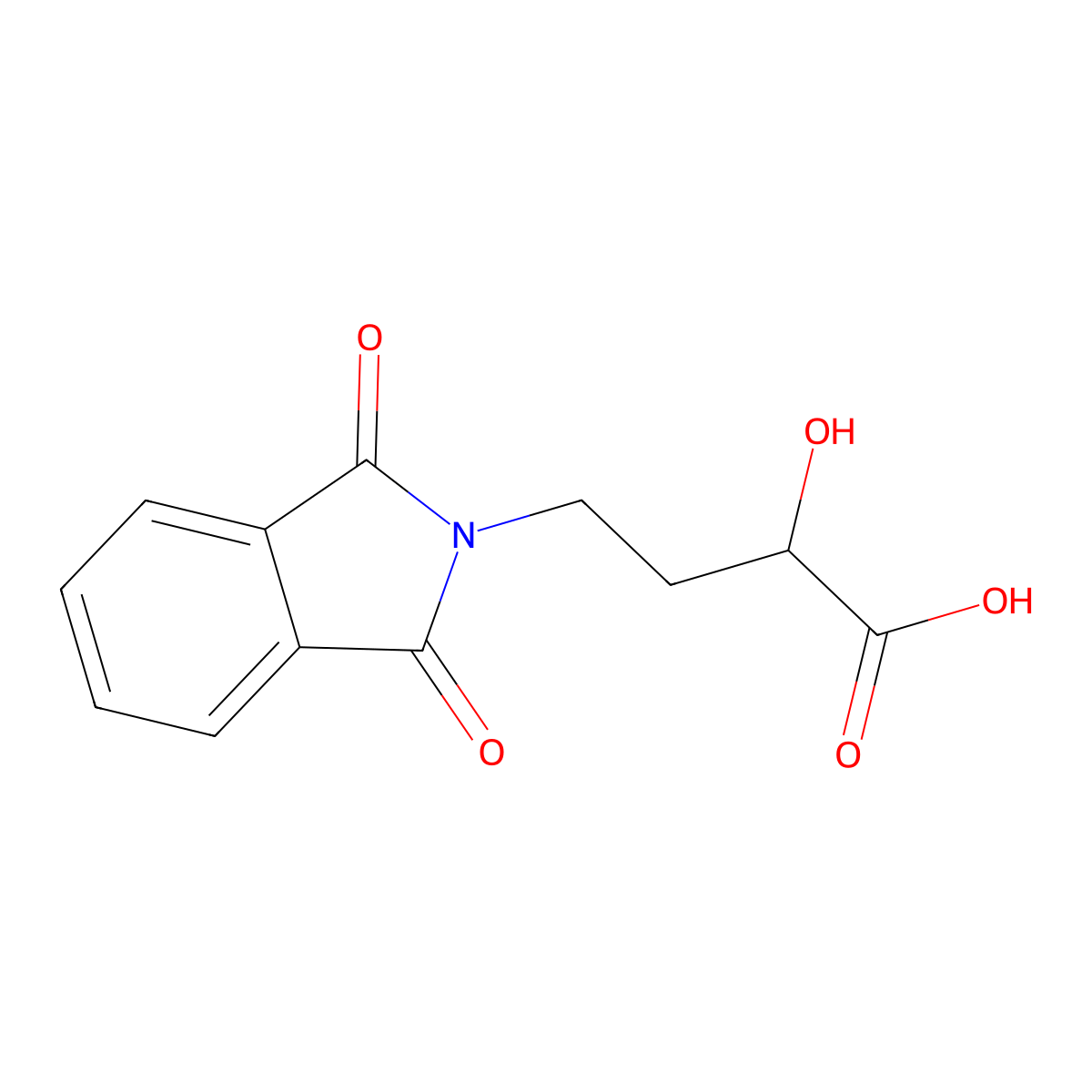 4-Phthalimido-2-hydroxy butyric acid molecular structure, CAS 31701-91-4