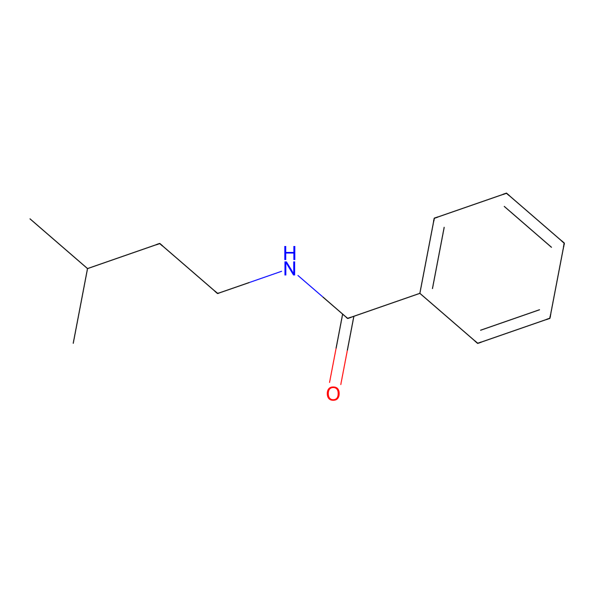 N-isopentylbenzamide molecular structure, CAS 31702-95-1