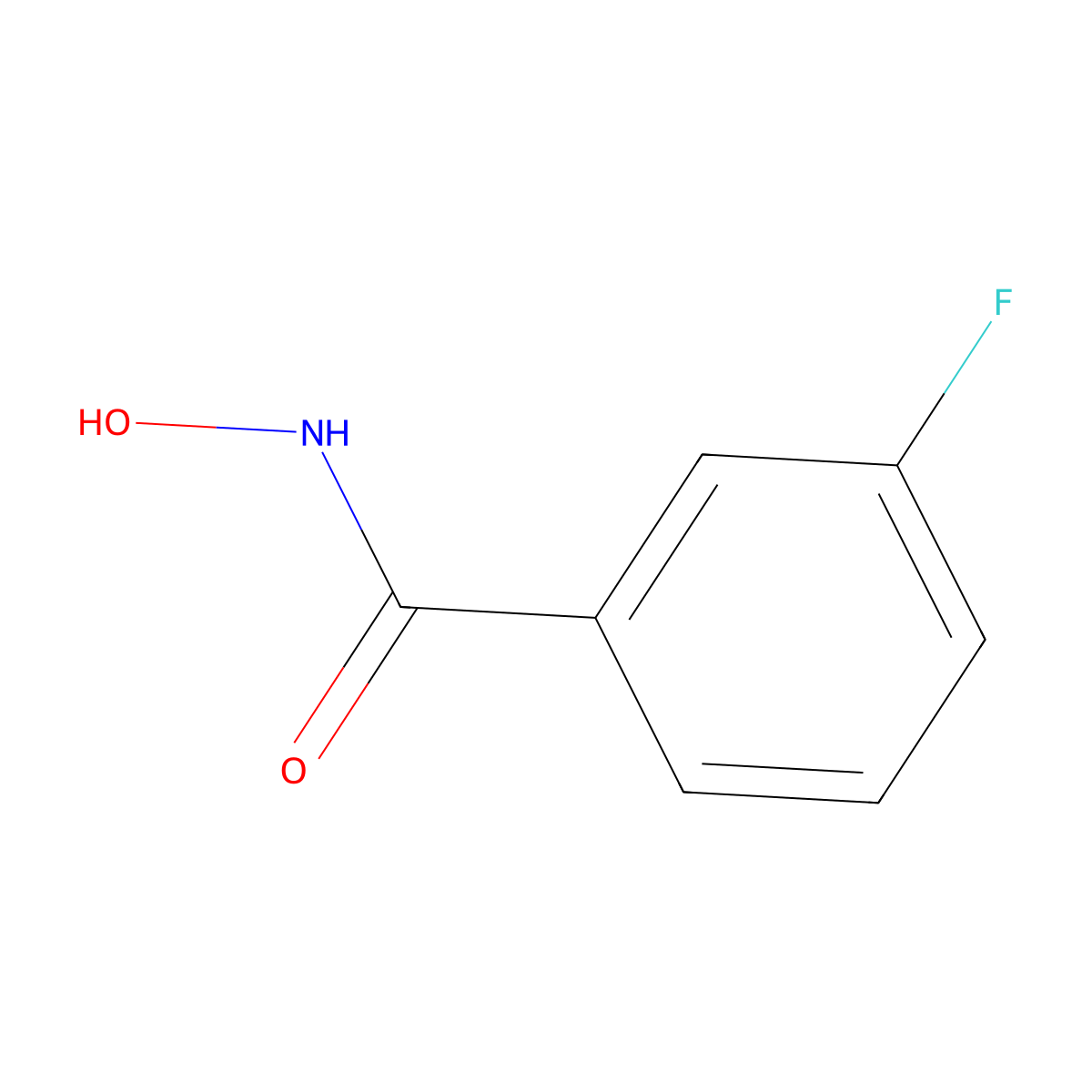 3-fluoro-N-hydroxybenzamide molecular structure, CAS 31703-04-5