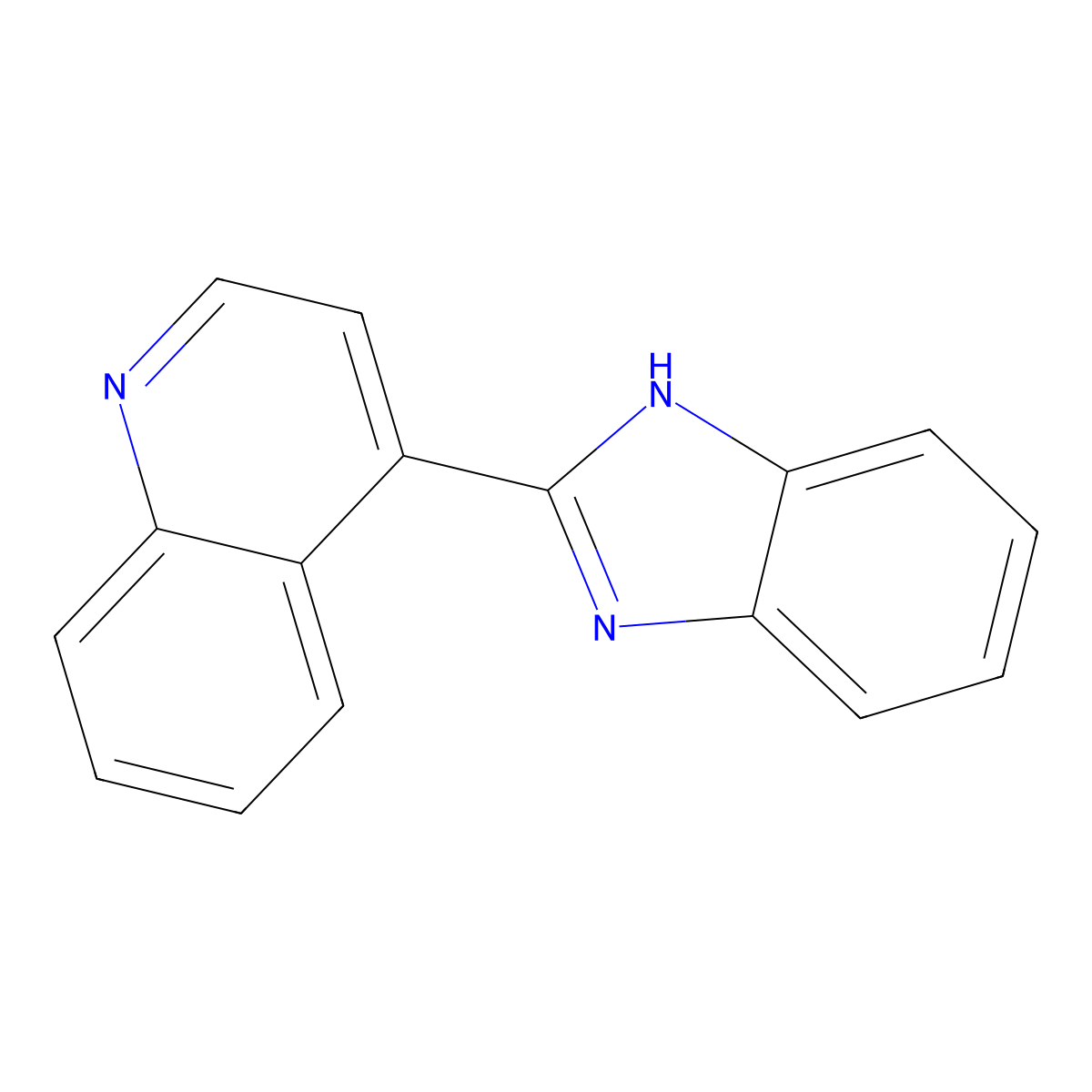 4-(1H-benzimidazol-2-yl)quinoline molecular structure, CAS 31704-11-7