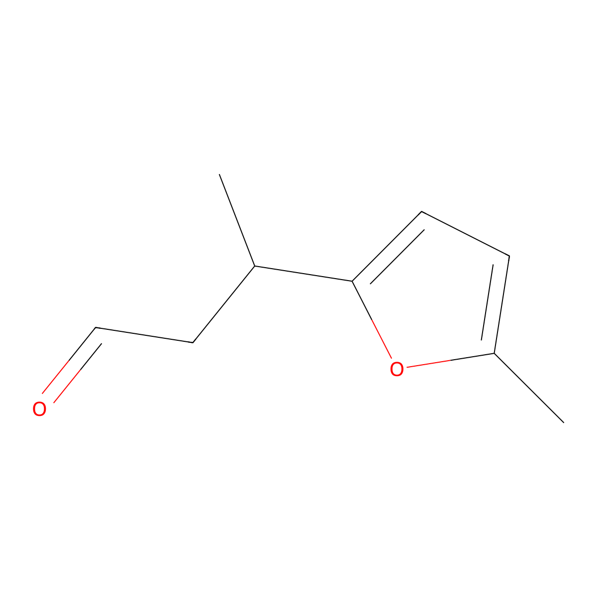 3-(5-Methyl-2-furyl)butanal molecular structure, CAS 31704-80-0