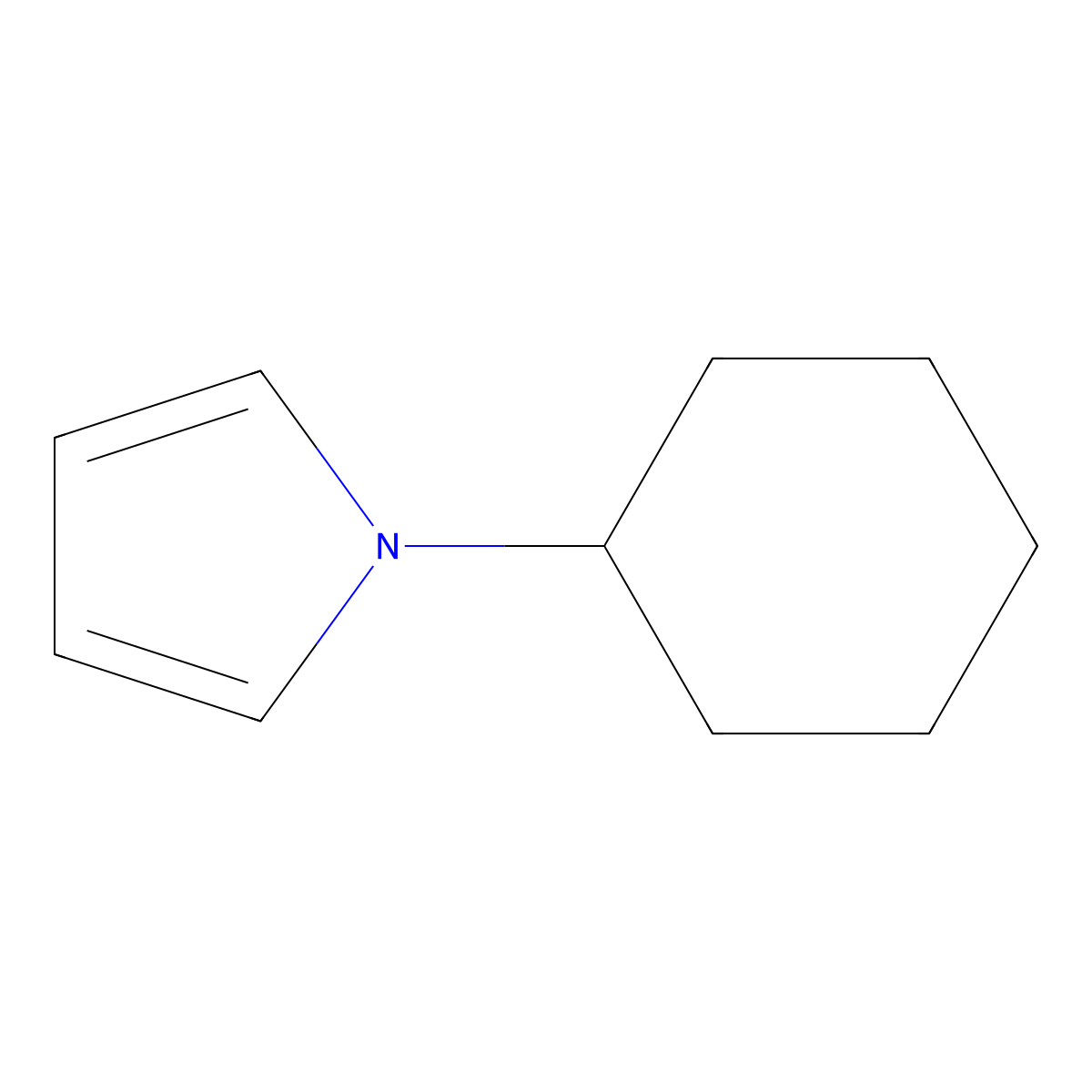 1-Cyclohexyl-1H-pyrrole molecular structure, CAS 31708-14-2