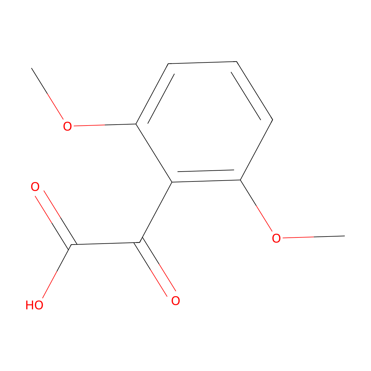 2-(2,6-Dimethoxyphenyl)-2-oxoacetic acid molecular structure, CAS 31709-82-7
