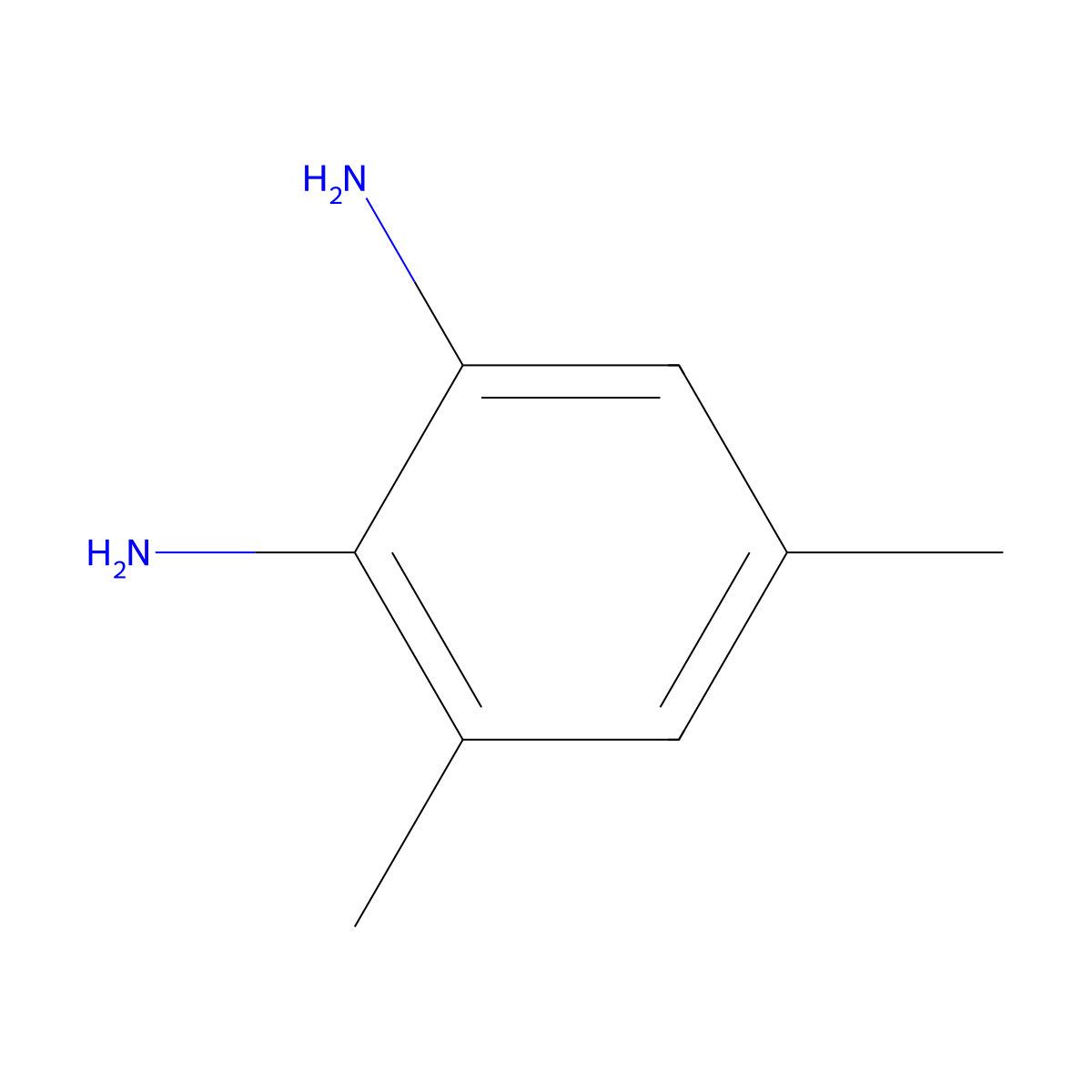 (2-Amino-3,5-dimethylphenyl)amine molecular structure, CAS 3171-46-8