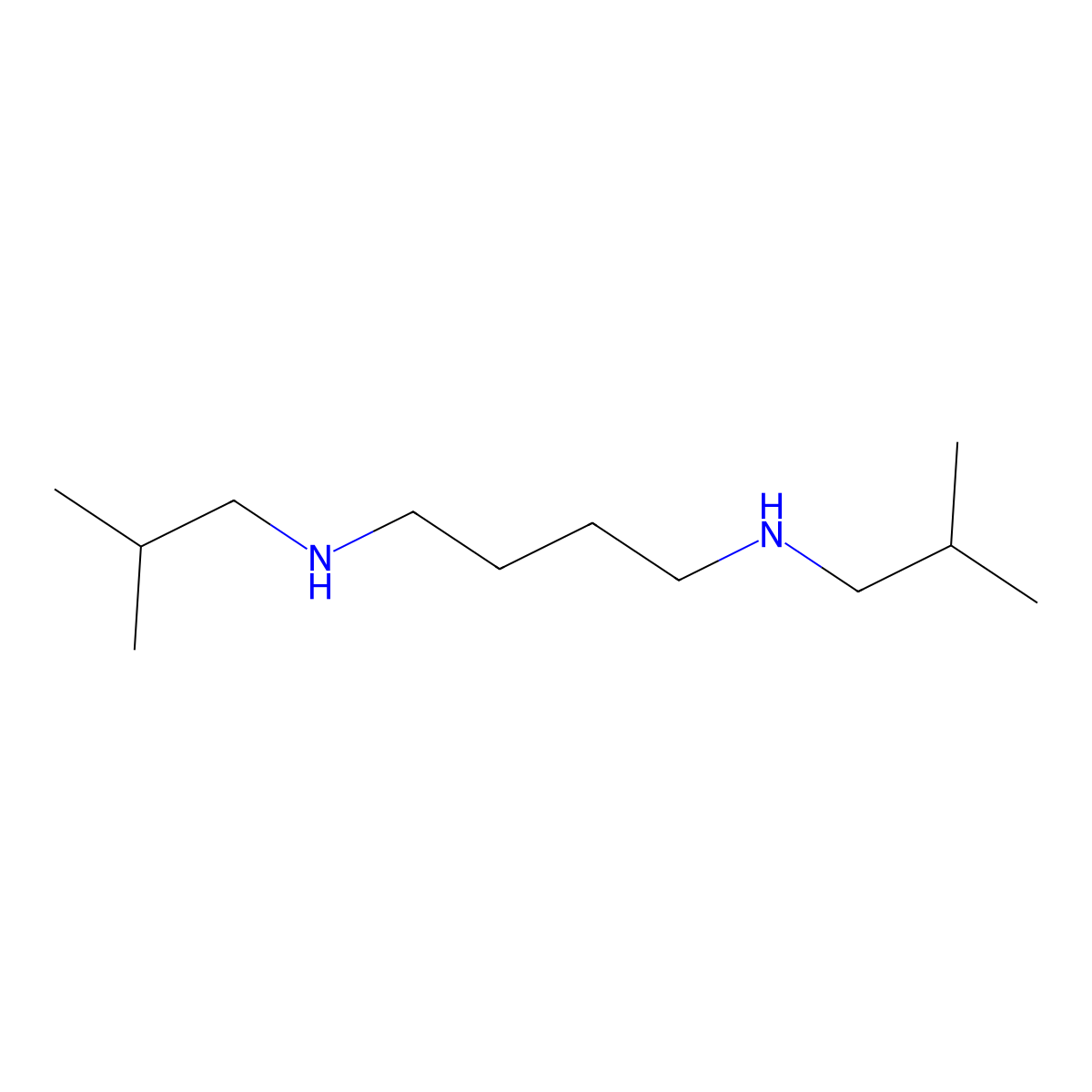 1,4-Butanediamine, N,N'-diisobutyl- molecular structure, CAS 31719-16-1