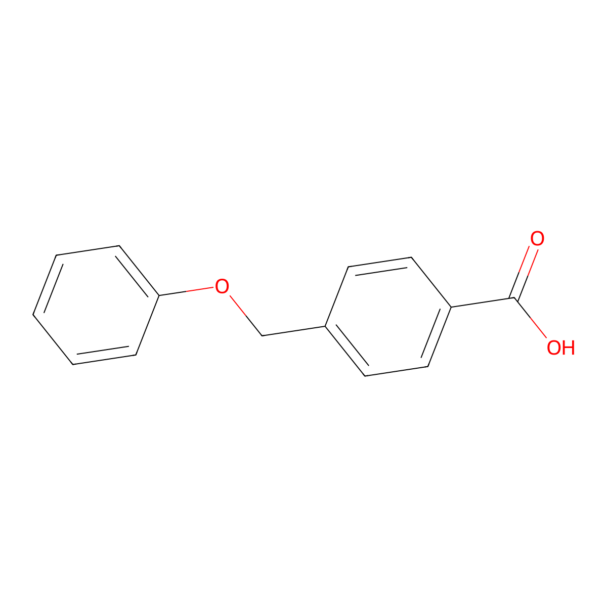 4-(Phenoxymethyl)benzoic acid molecular structure, CAS 31719-76-3