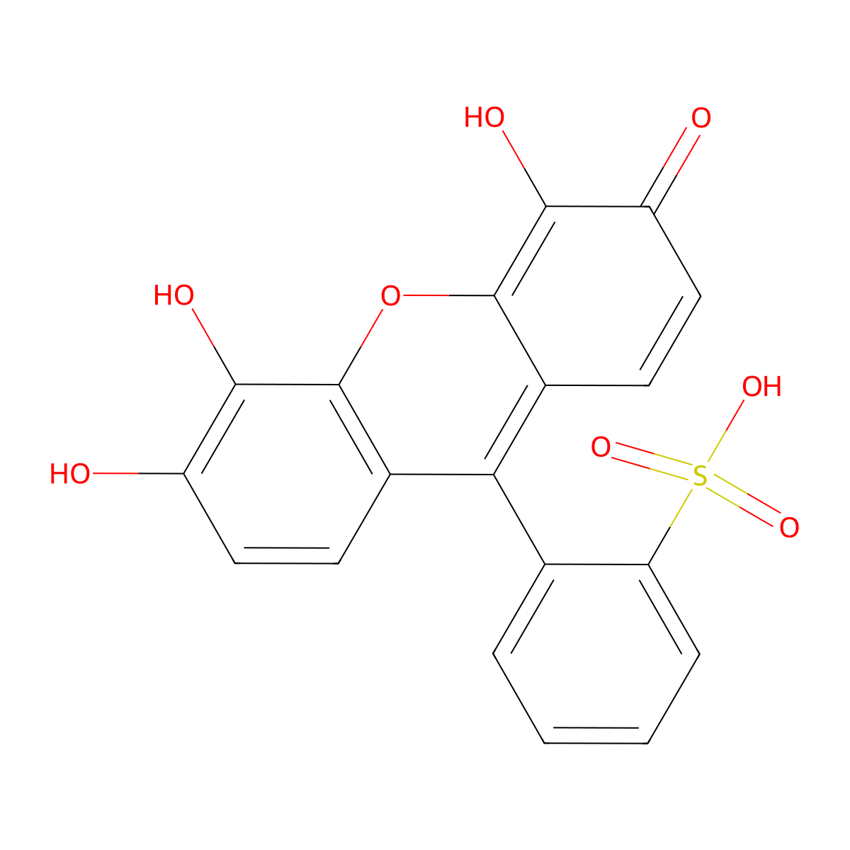 Pyrogallol Red molecular structure, CAS 3172-49-4