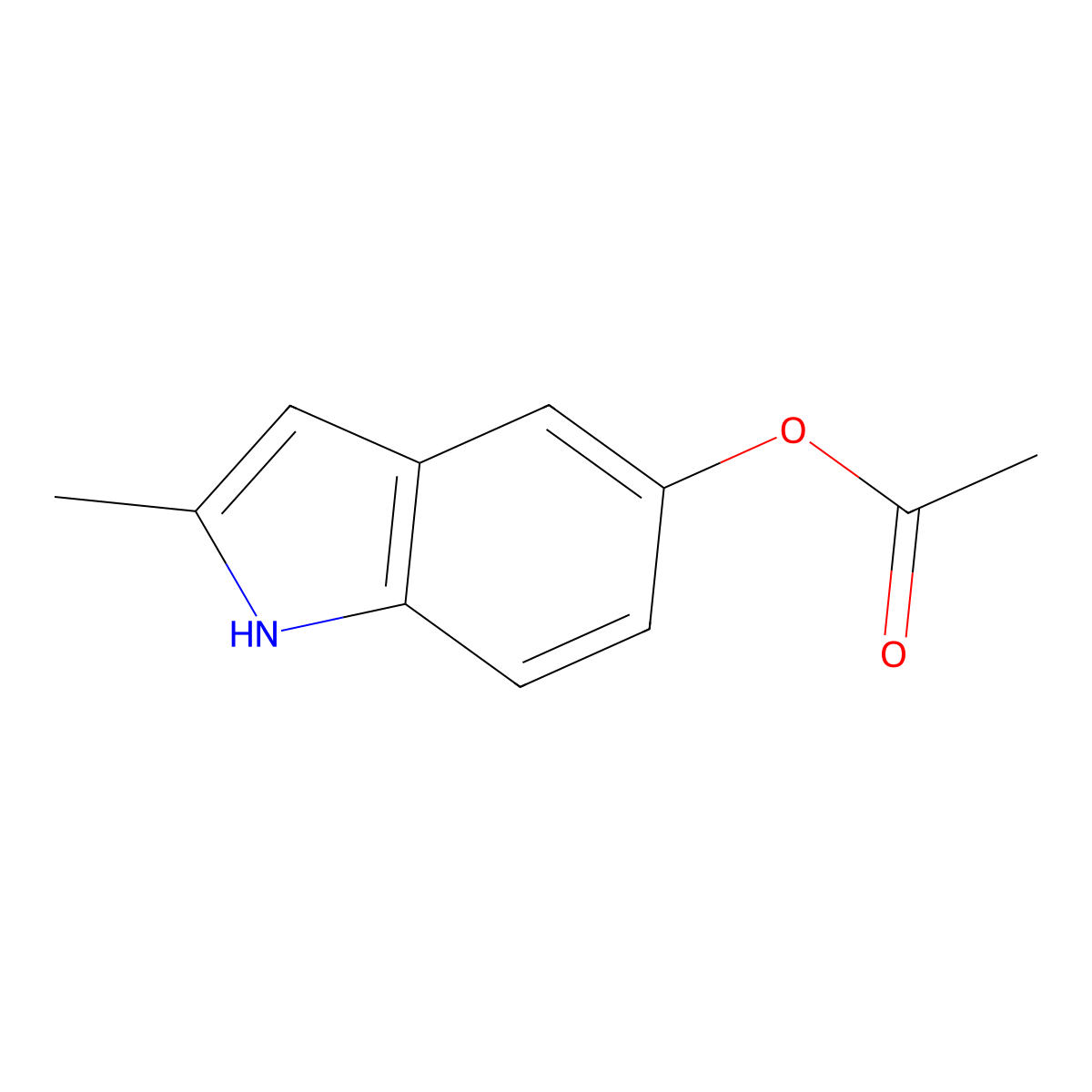 2-Methyl-1H-indol-5-yl acetate molecular structure, CAS 31720-90-8