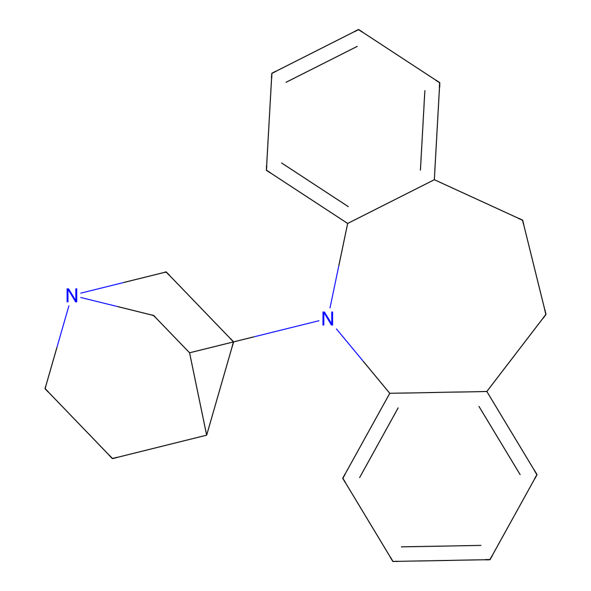 Quinupramine molecular structure, CAS 31721-17-2