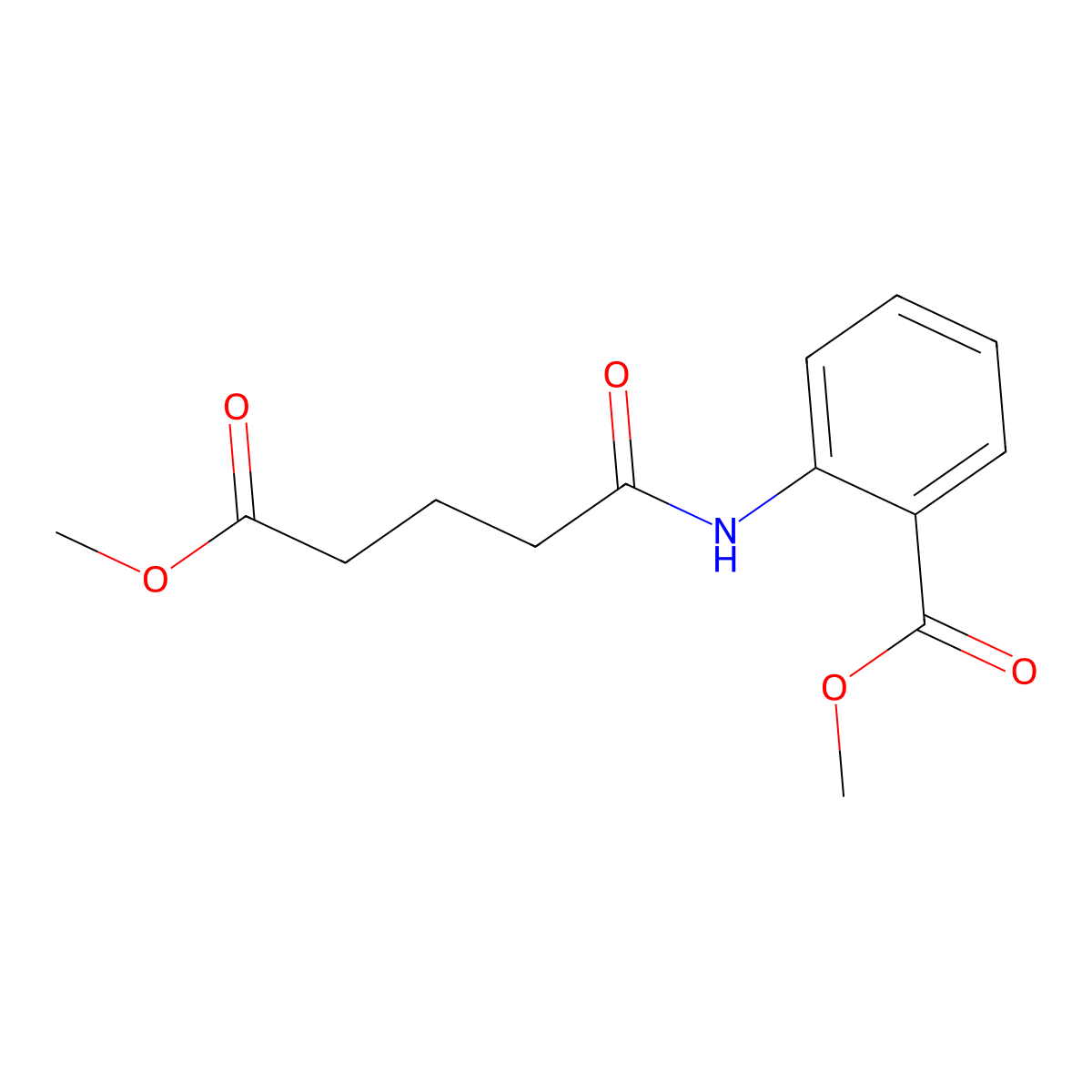Methyl 2-[(5-methoxy-5-oxopentanoyl)amino]benzoate molecular structure, CAS 31722-15-3