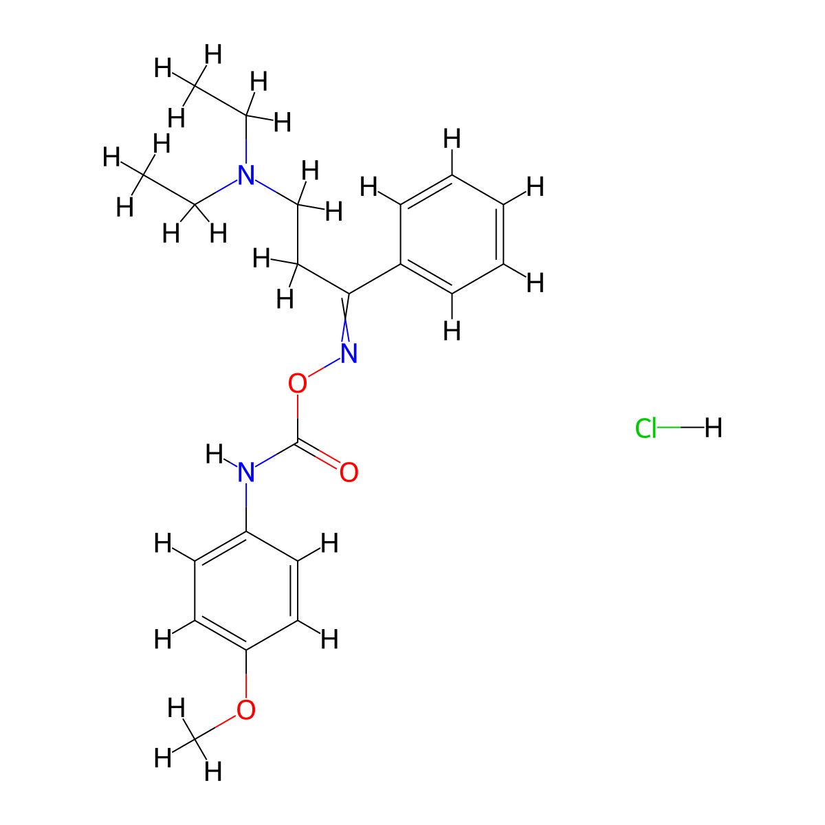 Anidoxime hydrochloride molecular structure, CAS 31729-11-0