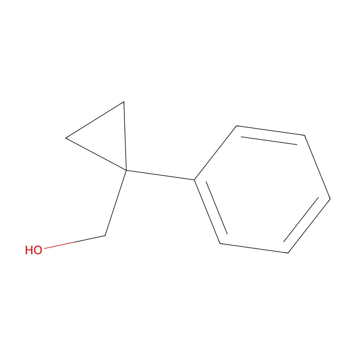 1-Phenylcyclopropanemethanol molecular structure, CAS 31729-66-5