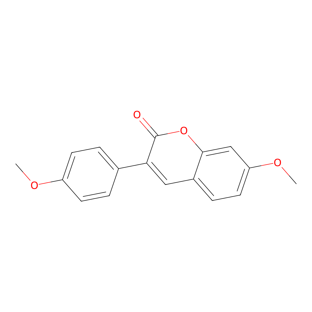 7-methoxy-3-(4-methoxyphenyl)-2H-chromen-2-one molecular structure, CAS 3173-00-0