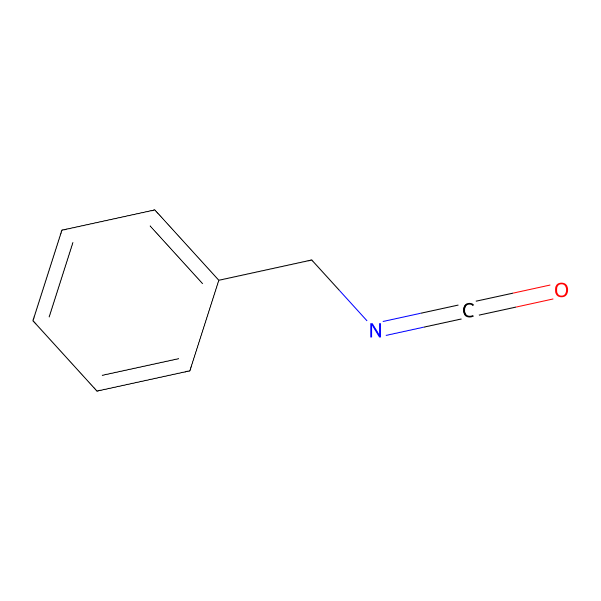 Benzyl isocyanate molecular structure, CAS 3173-56-6